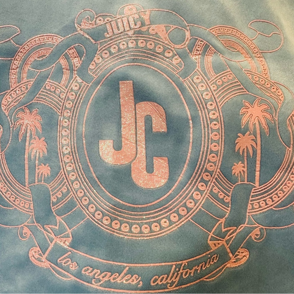 NWT Iconic Juicy Couture “Bling” Velour Tracksuit Pant and Matching Jacket - Picture 7 of 8